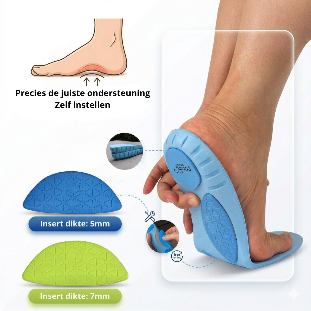 Stepply comfort verstelbare inlegzolen